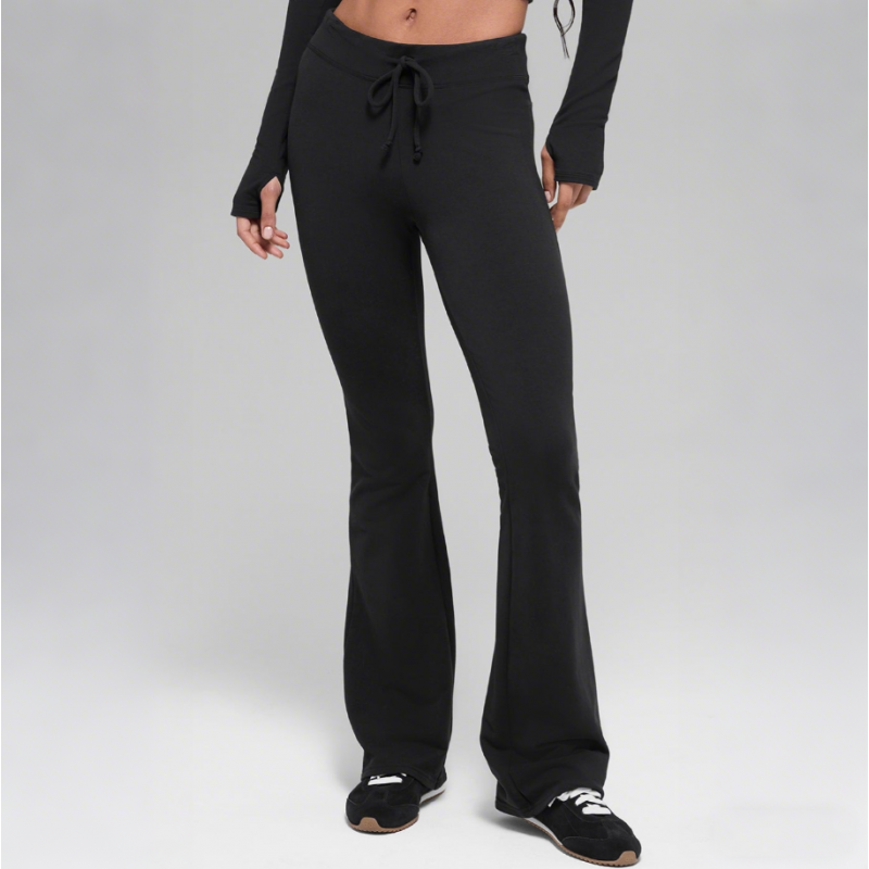 스웨이드 부츠컷 스웨트팬츠