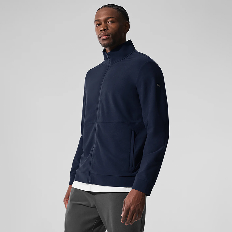 후드 없는 풀 집업 스웨트셔츠 