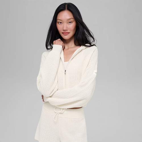 캐시미어 터치 와플 집업 후디(셋업 상의)