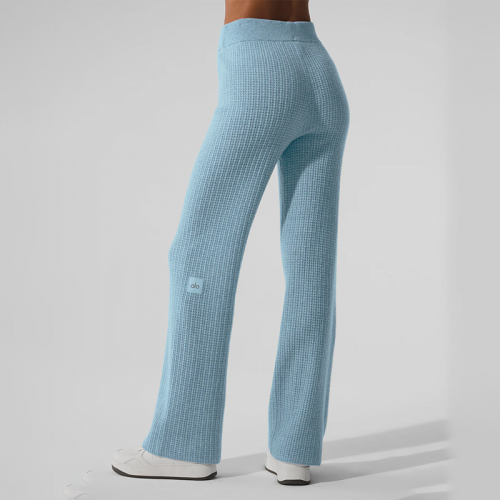 캐시미어 하이웨이스트 플러시 와플 팬츠 