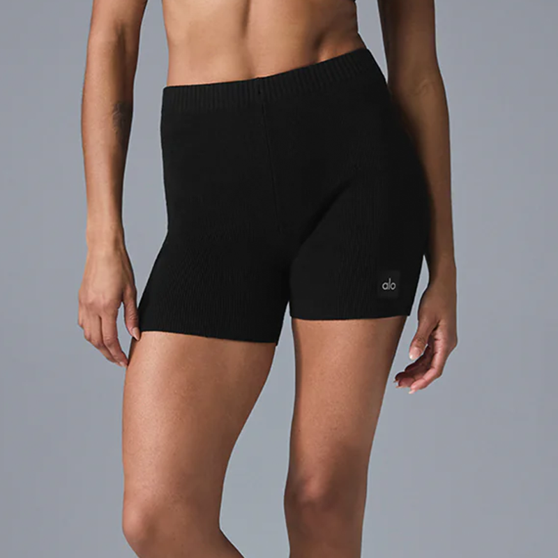 스칼라 니트 하이웨이스트 쇼츠 