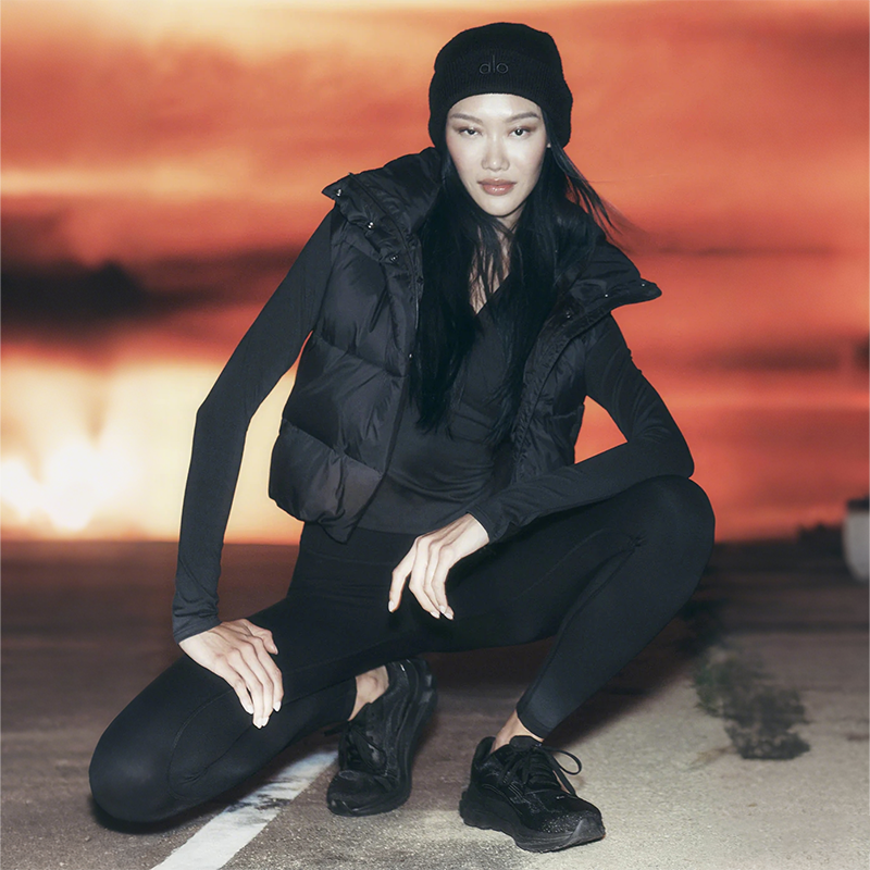 골드 러시 푸퍼 패딩 베스트 